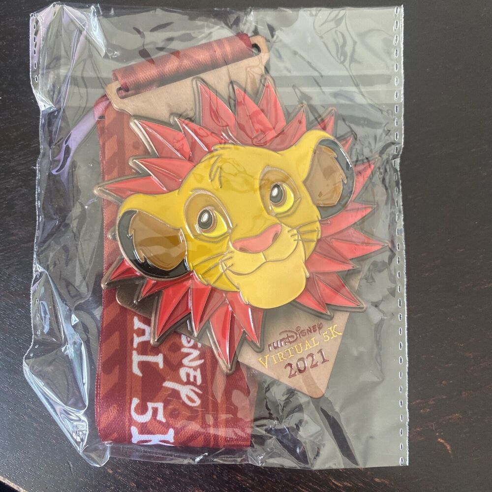 RunDisney Virtual 5k 2021 Simba Medal - The Reimagined Classic